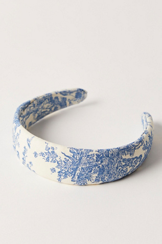 Dulce Toile Headband By Curried Myrrh At Free People In Blue