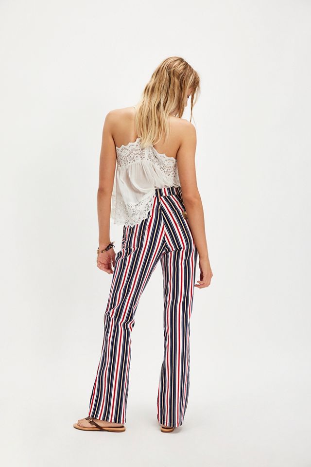 Wrangler x Lainey Wilson Striped Flare Jeans #1