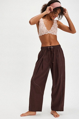 Out West Lounge Pants By Intimately At Free People In Chocolatier, Size: XL