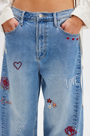 Driftwood Parker Jeans At Free People In Love Notes, Size: 27