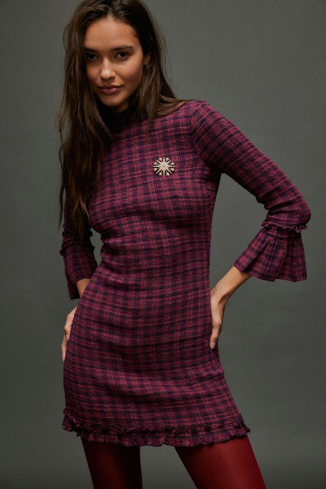 Autumn Chill Plaid Mini Dress
