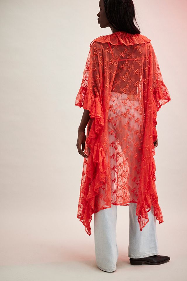 Romantic Sheer Bloom Kaftan #1