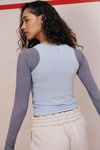Tempo Ruched Colorblock Long Sleeve