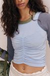 Tempo Ruched Colorblock Long Sleeve