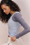 Tempo Ruched Colorblock Long Sleeve