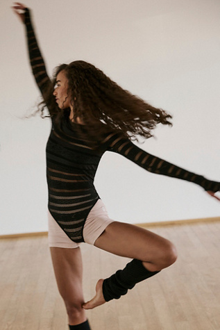 Take On Me Bodysuit by FP Movement at Free People, Black, XS/S