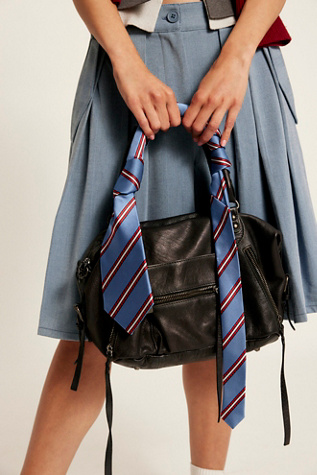 Prep Striped Tie by Free People in Blue