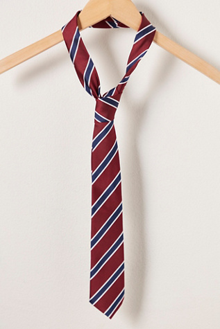 Prep Striped Tie At Free People In Red Combo