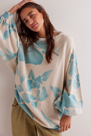 We The Free Painters Garden Pullover At Free People In Ivory Combo, Size: XS