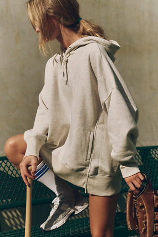 Sprint to the Finish Hoodie by FP Movement at Free People, White Heather, XS
