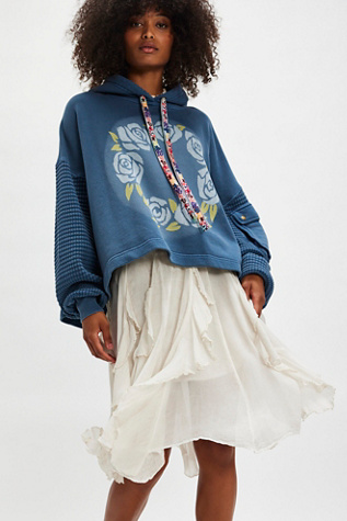 Friendship Sweatshirt by Free People in Blue, Size: S