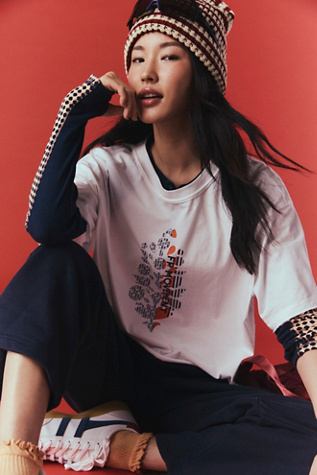 Inspire Buti Logo Tee by FP Movement at Free People in White Combo, Size: Small