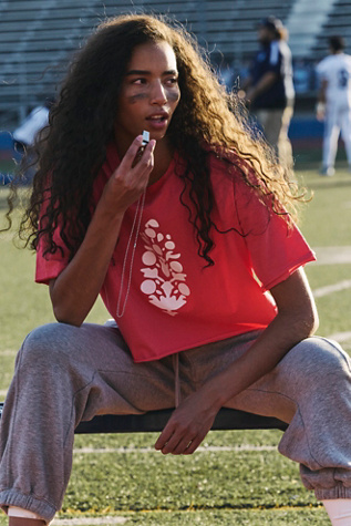 Inspire Buti Logo Tee by FP Movement at Free People, Hibiscus Combo, XS