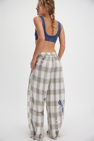 Garden Party PJ Pants By Intimately At Free People In Morning Dove Combo, Size: Small