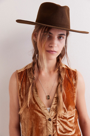 Made by Minga La Vida Wool Rancher Hat at Free People in Green, Size: M