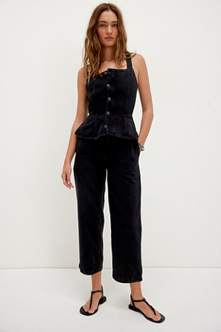 We The Free Hazel Jumpsuit At Free People In Raven, Size: Medium