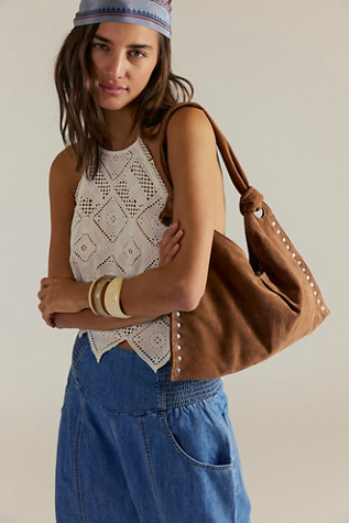 Stud Shoulder Bag by FP Collection at Free People in Tan