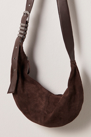 Savannah Suede Sling Bag by FP Collection at Free People in Espresso