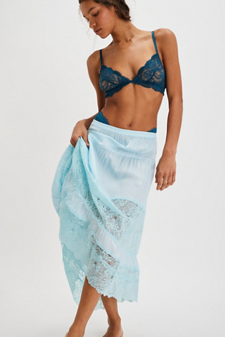 Told You So Half Slip By Intimately At Free People In Saltwater Combo, Size: XS