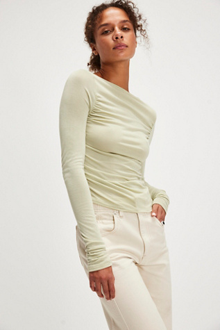 Milo Seamless Long-Sleeve Top At Free People In Bog, Size: M/L