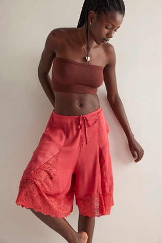 Made You Look Shorts by Intimately at Free People in Red, Size: M