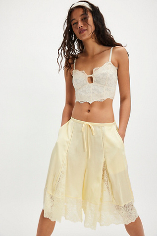 Made You Look Shorts by Intimately at Free People in Yellow, Size: M