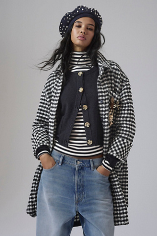 So Emma Pearl Beret at Free People in Blue