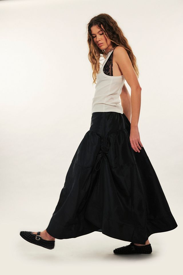 Emery Drop-Waist Midi Skirt #2