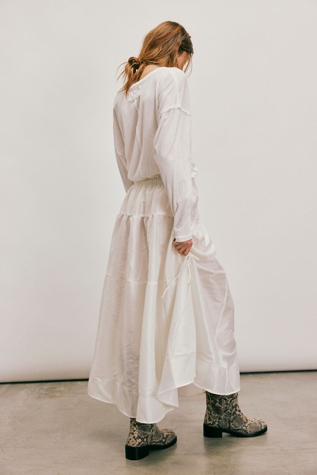 Thumbnail of Emery Drop-Waist Midi Skirt