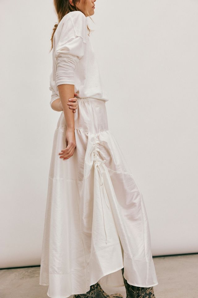 Thumbnail of Emery Drop-Waist Midi Skirt