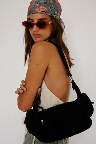 Siren Suede Shoulder Bag by FP Collection at Free People in Black