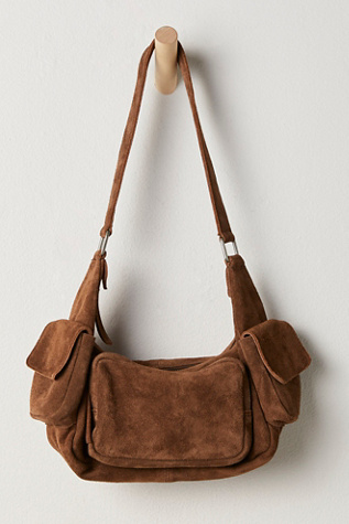 Siren Suede Shoulder Bag By FP Collection At Free People In Chocolate