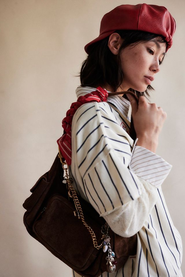 Siren Suede Shoulder Bag