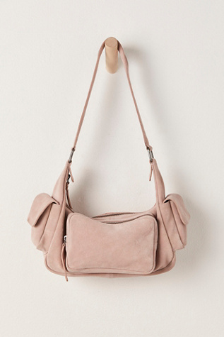 Siren Suede Shoulder Bag by FP Collection at Free People in Candy Heart