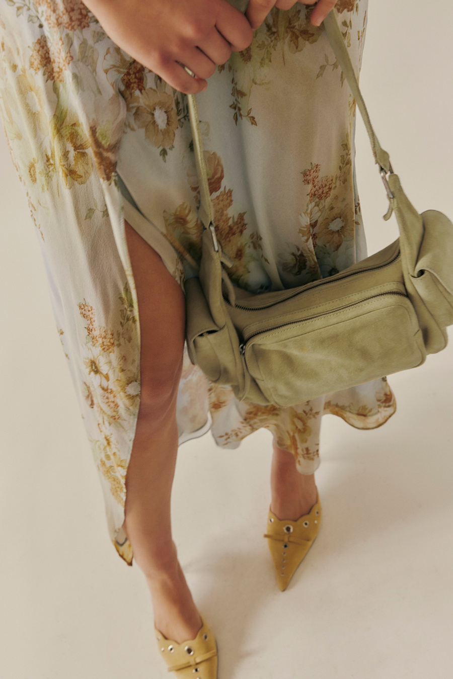 Siren Suede Shoulder Bag