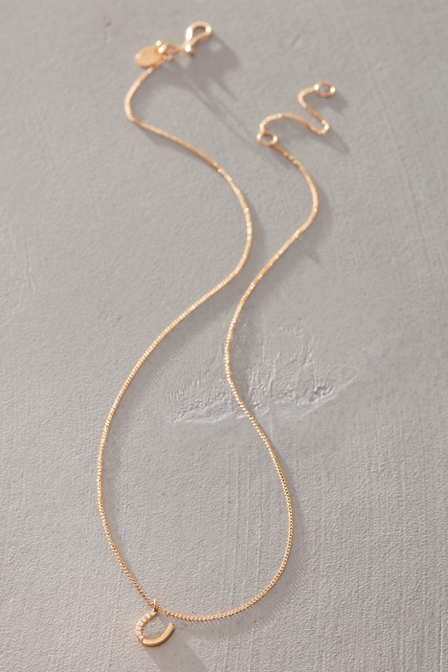 Melissa Joy Manning Horseshoe Pendant Necklace | Free People