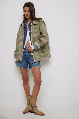 We The Free Reversible Jacket At Free People In Camo, Size: Medium