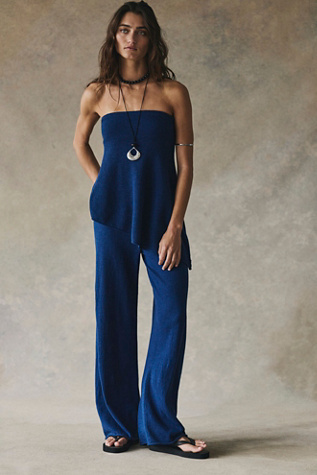 Krista Cotton-Linen Sweater Set
