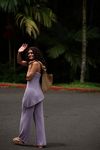 Krista Cotton-Linen Sweater Set