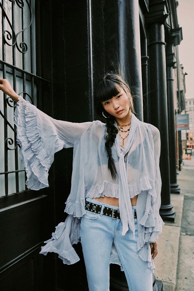 Haut à volants manches longues #2