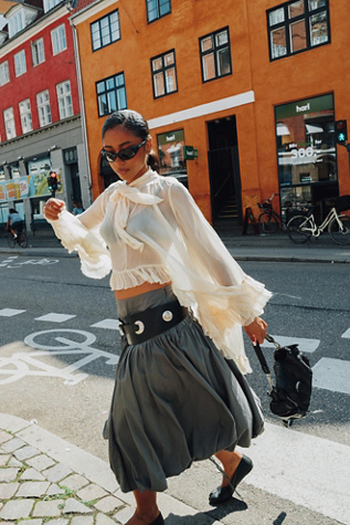 Full Sleeve Frill Top