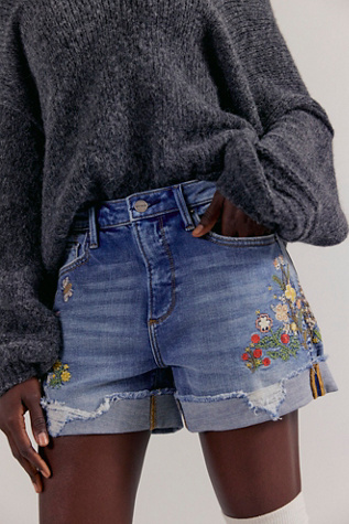 Driftwood Frannie Shorts at Free People in Floral Fields, Size: 25
