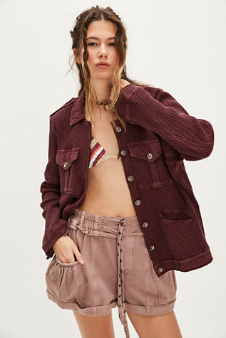 FP One Logan Jacket At Free People In Garnet Grotto, Size: XS