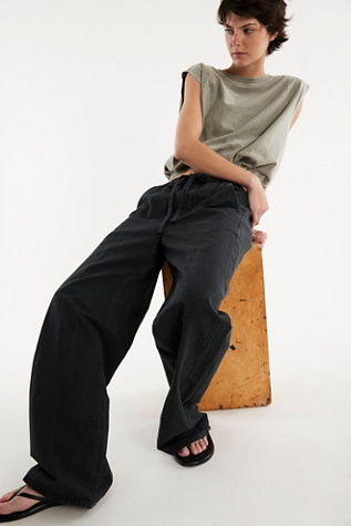 Pantalon Pull-On Aurora Citizens of Humanity en Noir Délavé, pour femme chez Free People