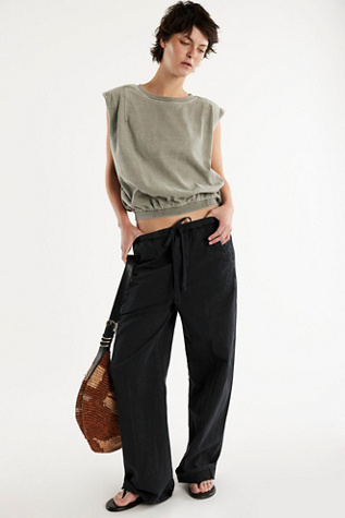 Citizens of Humanity Aurora Pull-On Pants at Free People in Black, Size: M