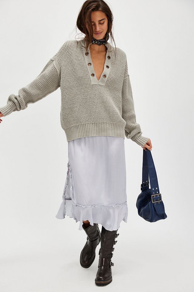 We The Free Say Oui Henley Pullover #1