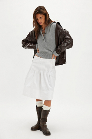 Peyton Pintuck Midi Skirt