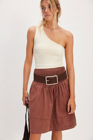 Peyton Pintuck Midi Skirt product page