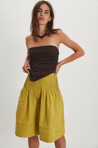 Peyton Pintuck Midi Skirt | Free People