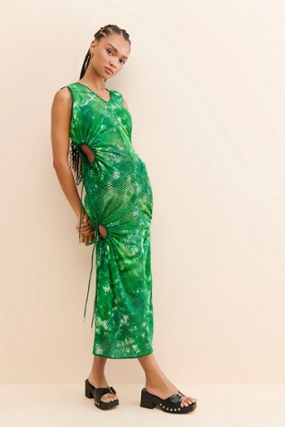 Norblack Norwhite Forest Fairy Mesh Dress